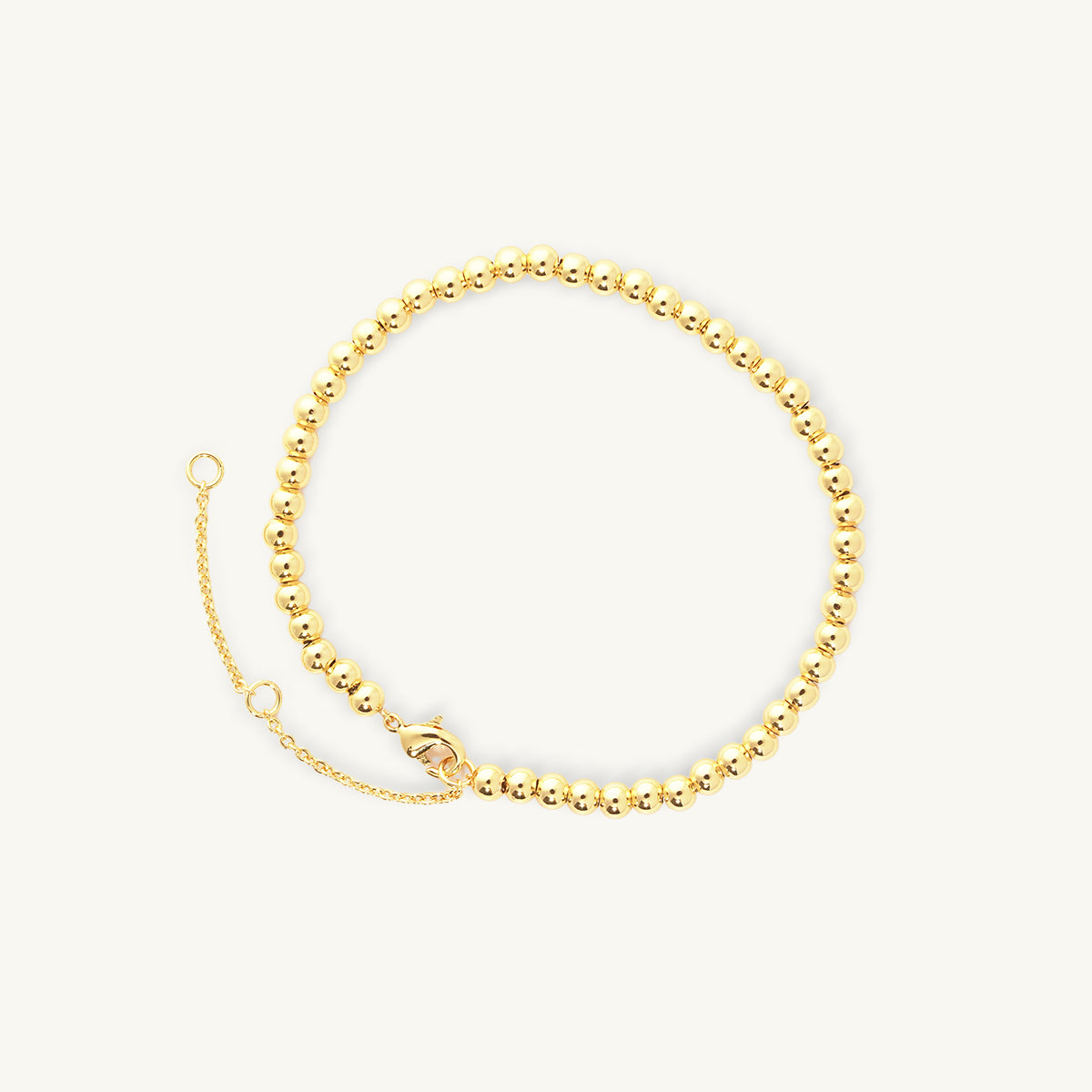 Gold Beaded Bar Bracelet