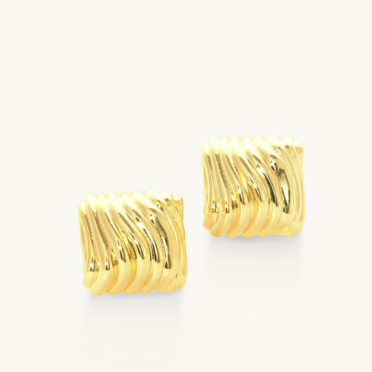 Square Wavy Earrings