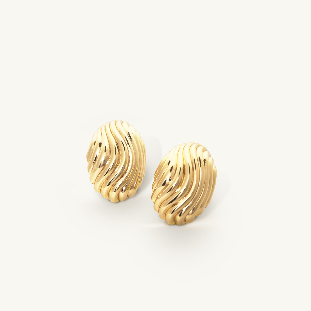 Ellipses Wavy Earrings