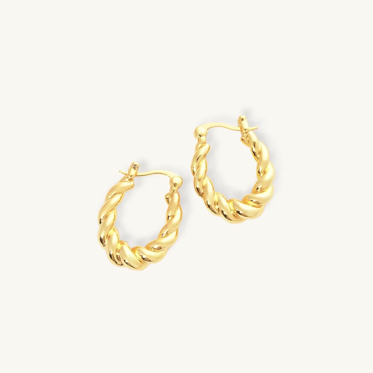 Twisted Hoop Earrings