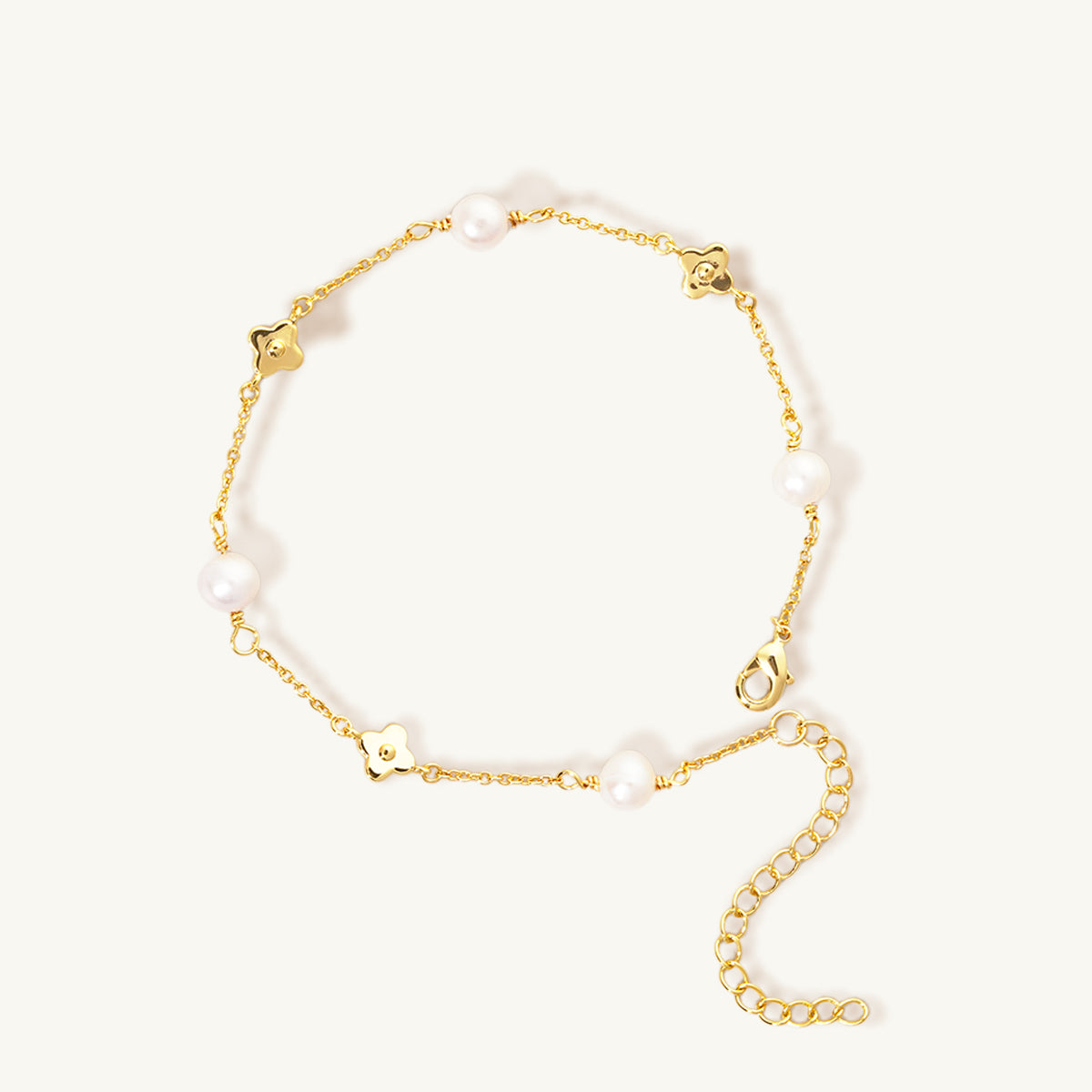 Pavé Freshwater Pearl Thin Bar Bracelet