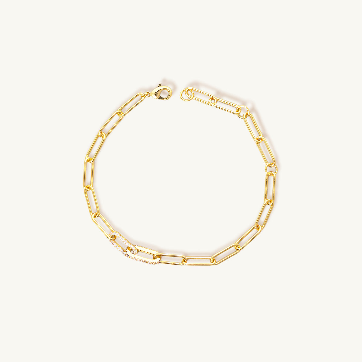 Mixed Pavé Shine Chians Bracelet